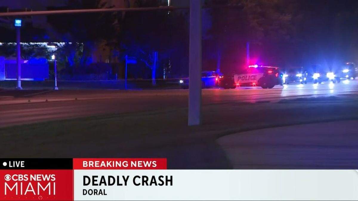 A fatal crash shut down Northwest 107th Avenue in Doral between 33rd and 41st streets.